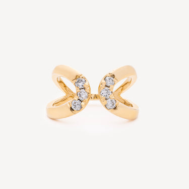Bague Double Open Wrap Diamonds