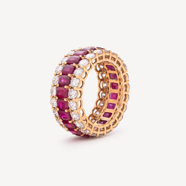 YG RUBI DIAMOND RING