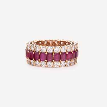 YG RUBI DIAMOND RING