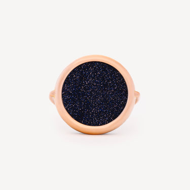 Bague Ajna Blue Sandstone Or Rose