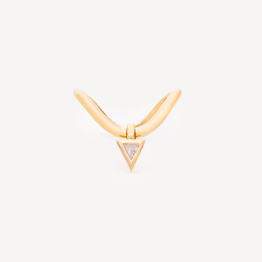 Bague Gaudi Curve Golden Triangle