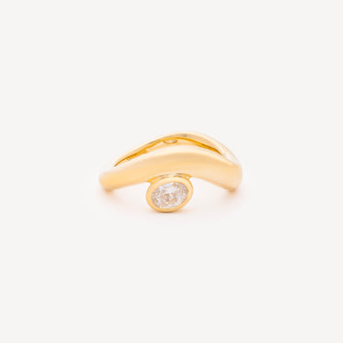 Bague Cloud Offset Ovale