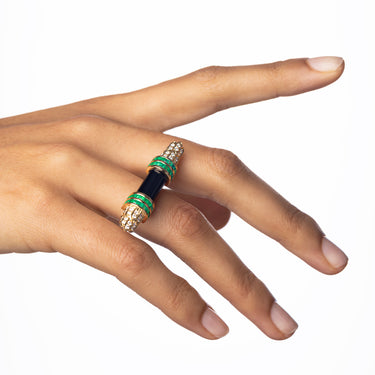 Bague City Icon Black and Green