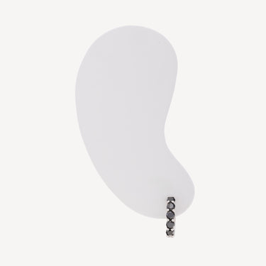 Créole Or Blanc Diamants Noirs