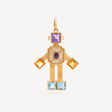 Pendentif Maxi Roma Or jaune et Diamant