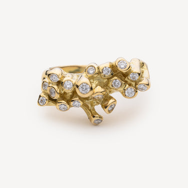 Sea Anemone Diamond Ring