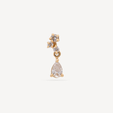 Piercing Alex Or Jaune Diamants Blancs