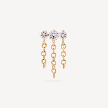 Piercing Cha Or Jaune Diamants Blancs