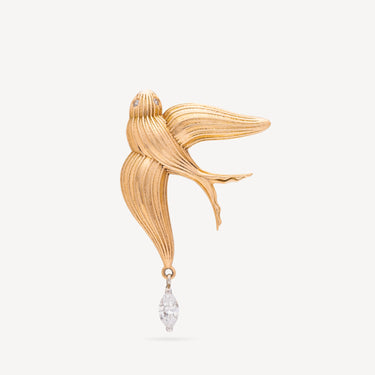 Boucle d'Oreille Bird Marquise Diamond