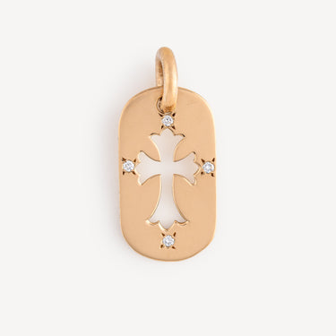 Pendentif Croix Or et Diamants