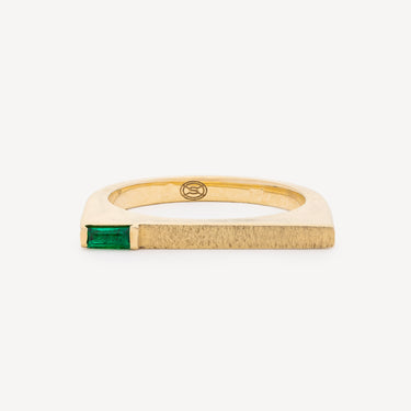Bague Square Emeraude Single