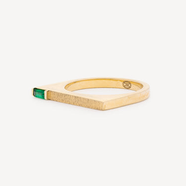 Bague Square Emeraude Single