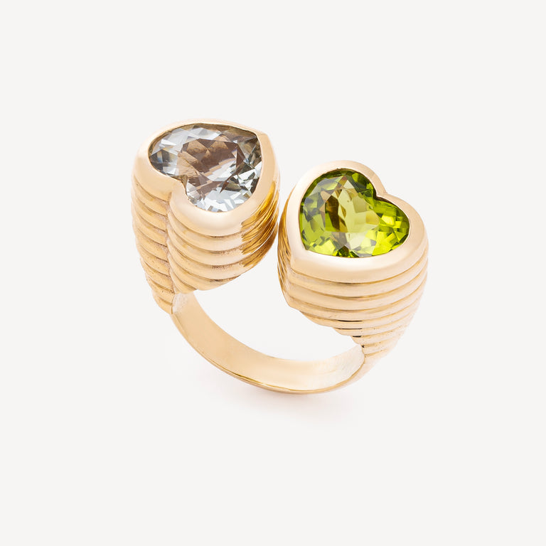 Bague Stacey Green Amethyst Peridot