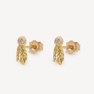 Tenny Comet Diamond Stud Earrings