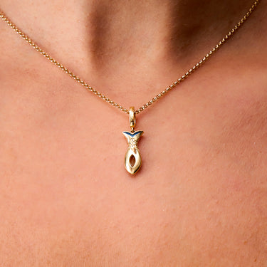 Pendentif Fish Aigue Marine