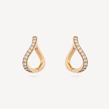 Mini Créoles Sway Pavées de Diamants