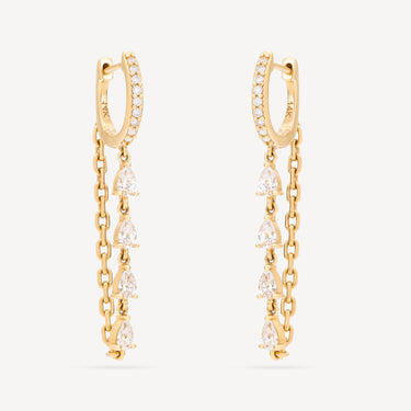 Boucles d'Oreilles Dangling Teardrop