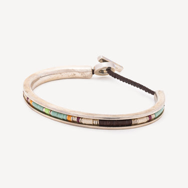 Bracelet Jay Square Vert Argent