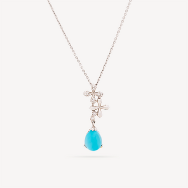 Collier Wildflowers Turquoise