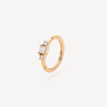 Créole 8mm Trio Princesse Or Jaune