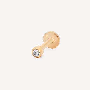 Stud Rond Or jaune Diamant