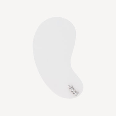 Stud Or blanc 5 Marquises Diamant