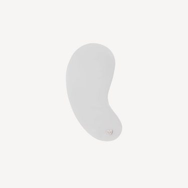 Stud Mini Cœur Or blanc Pavé