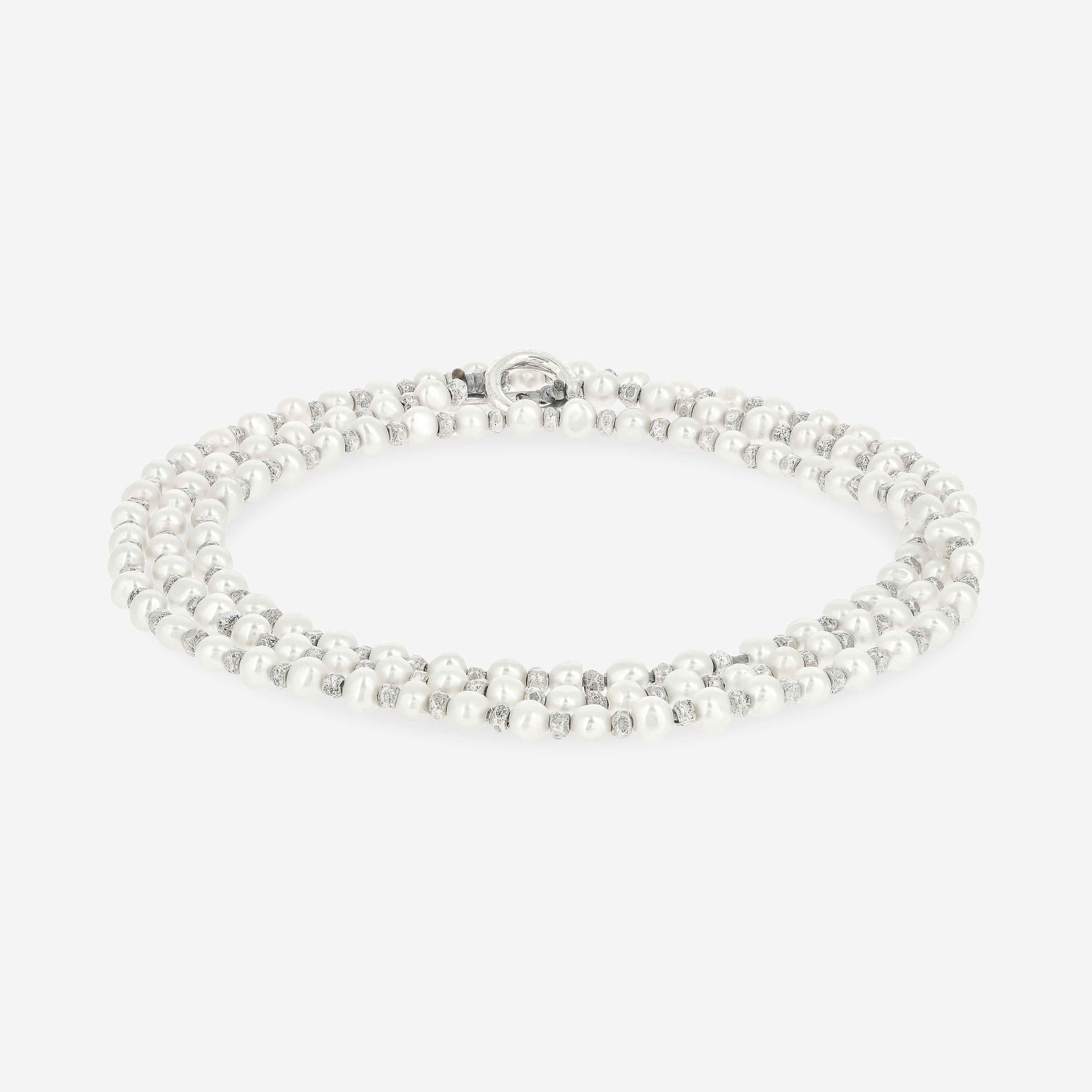 Agora Bracelet Silver and Pearls