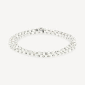 Agora-Armband aus Silber und Perlen