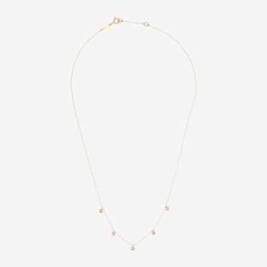 5 Rose Sapphires Necklace