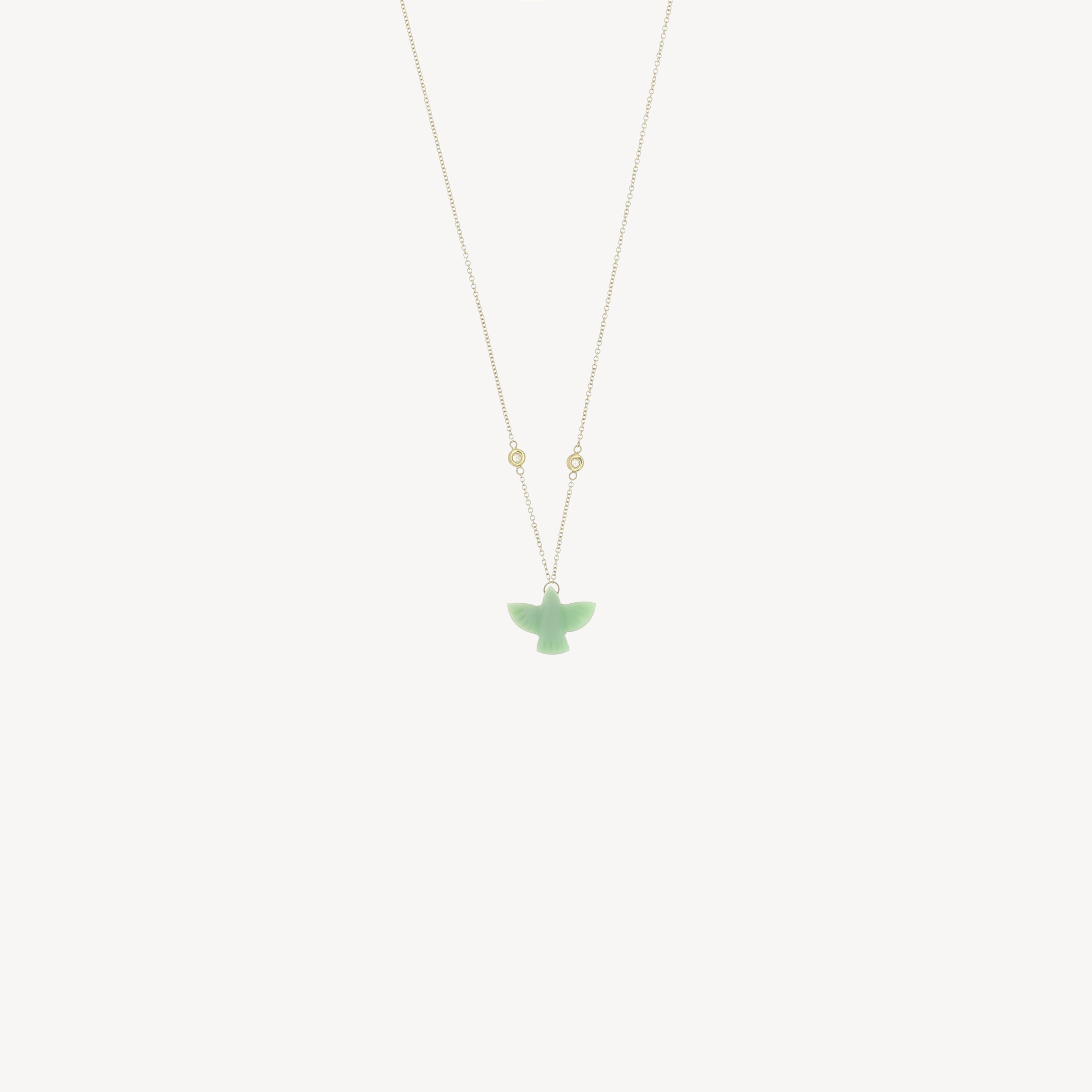 Collier Thunderbird Baby Chrysoprase