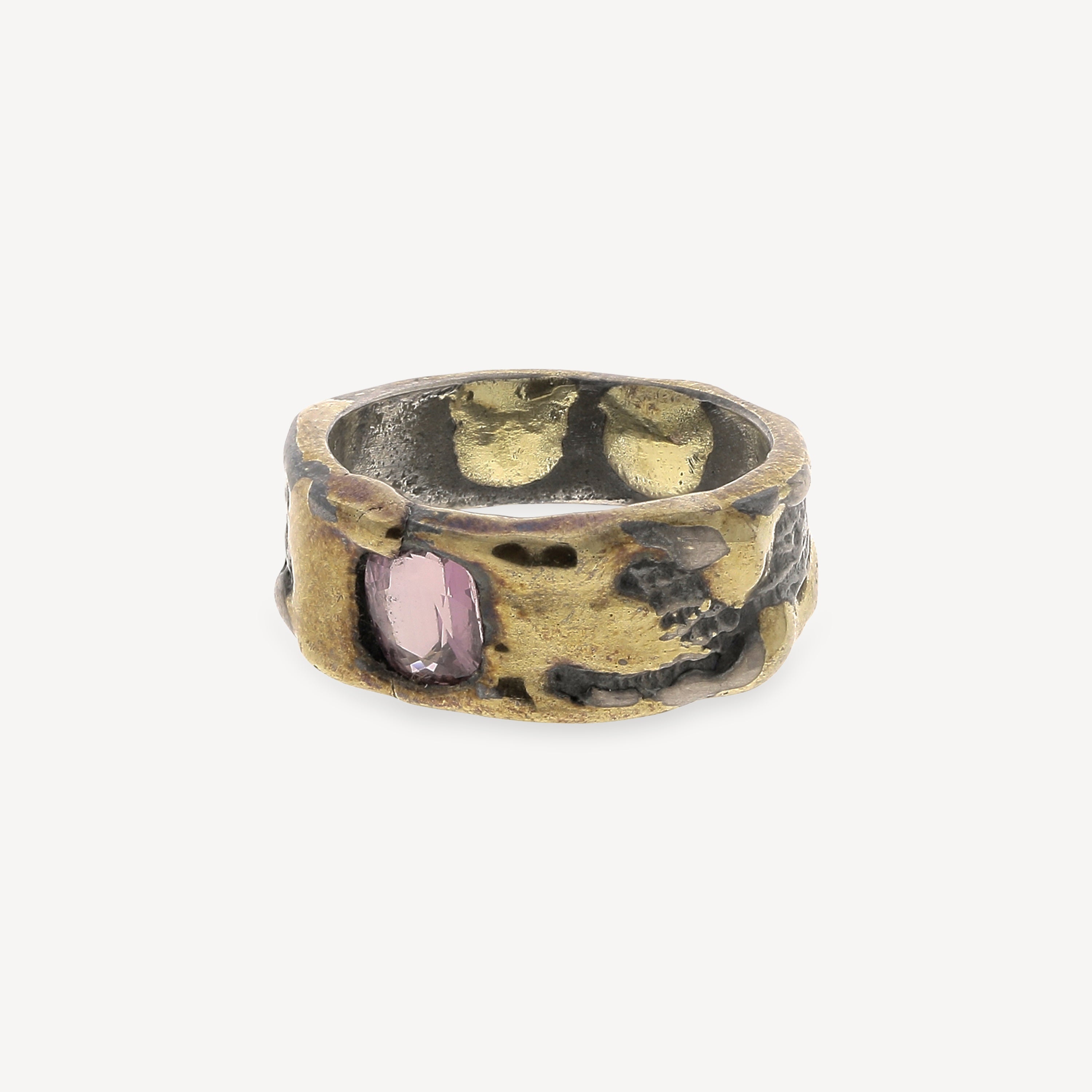 Melted Pink Sapphire Ring
