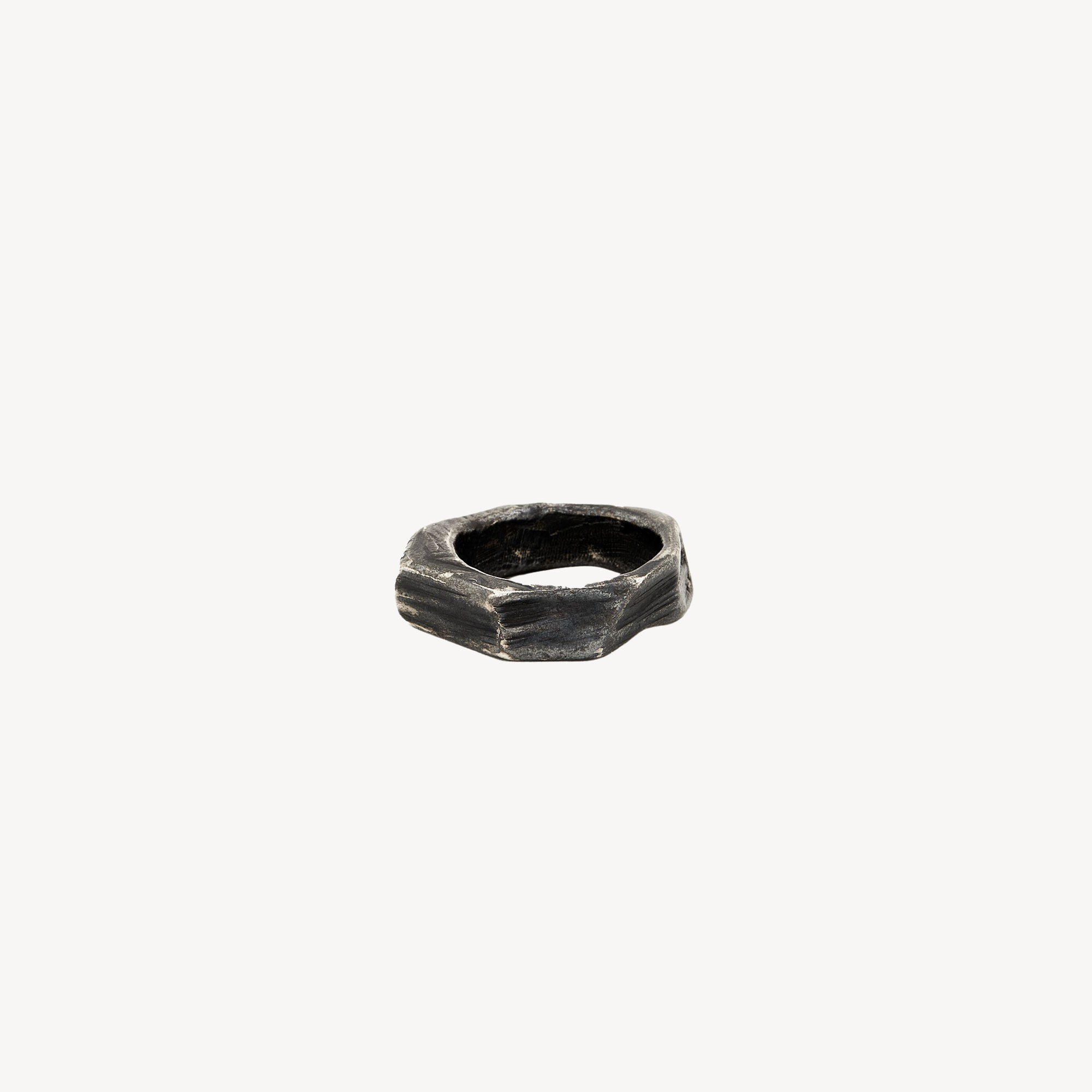 Black Diamond Octagon Ring