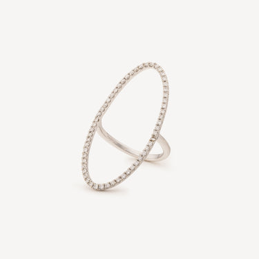 Bague Ovale Diamants