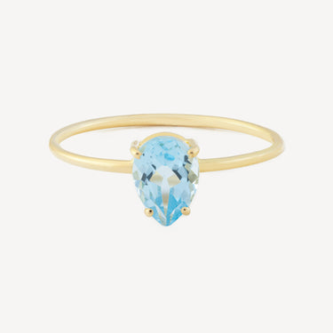 Yellow Gold Pear Ring