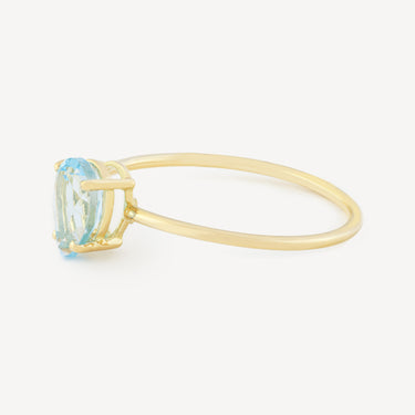 Yellow Gold Pear Ring