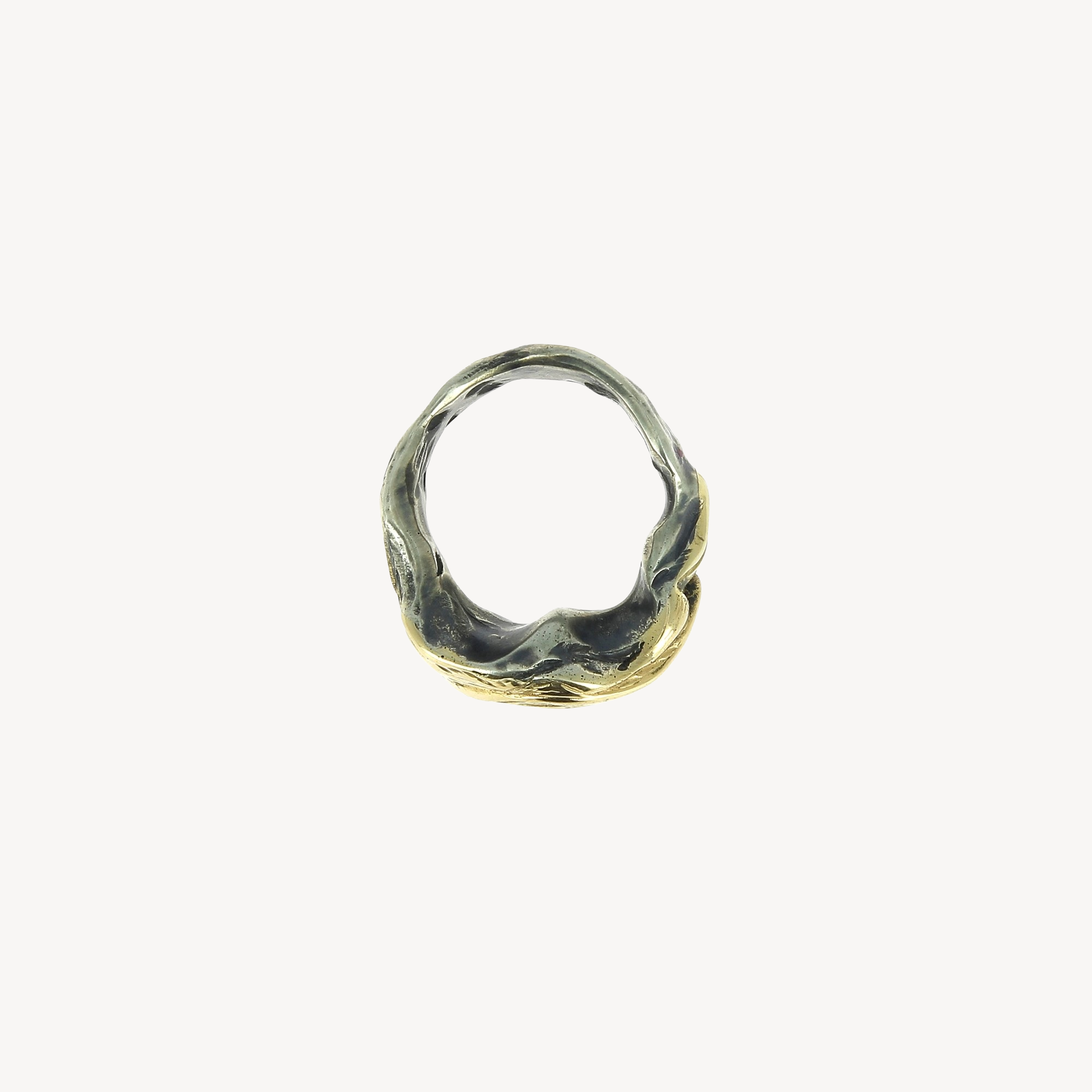 Gold and Silver Wave Ring