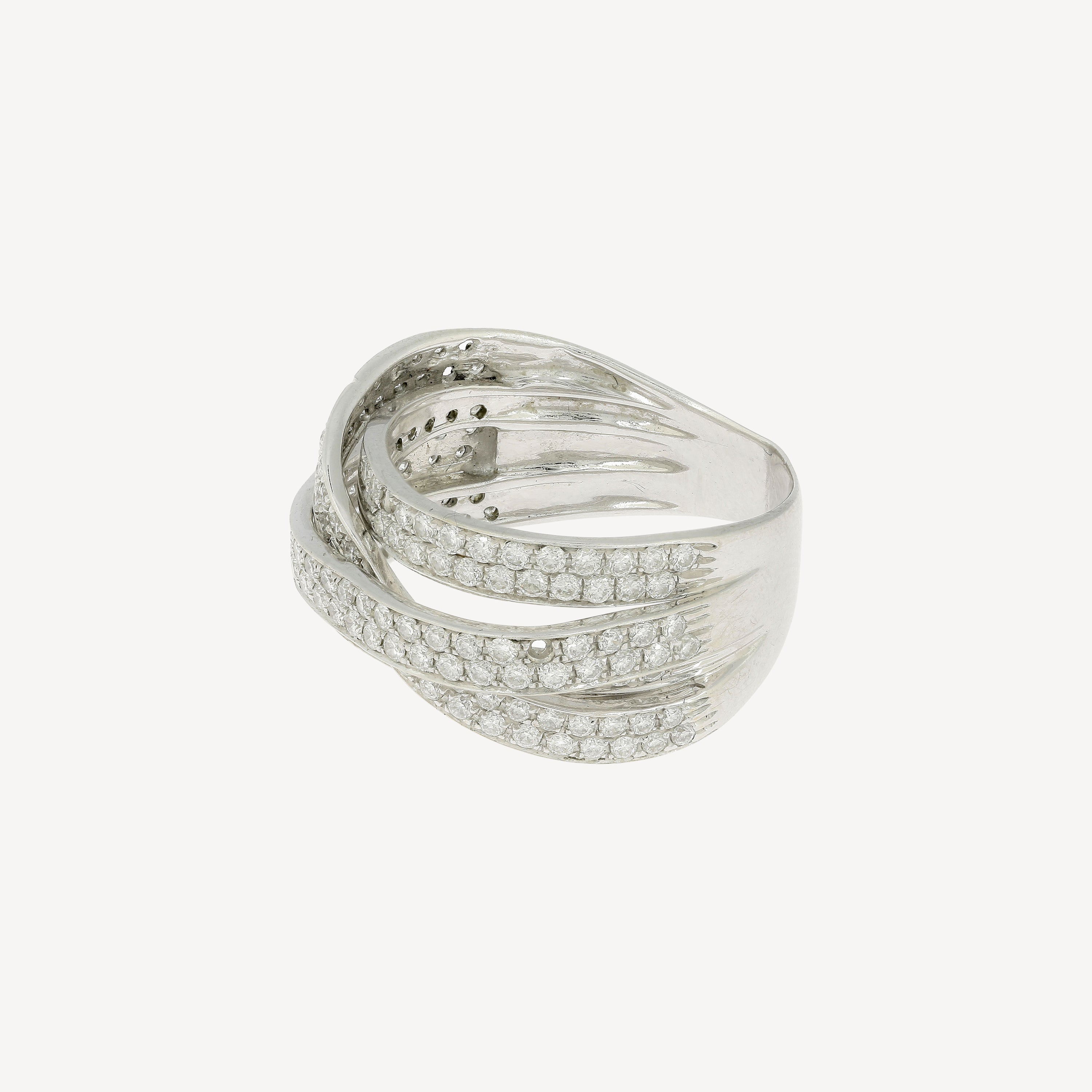 Vintage-Ring mit weißem Diamant