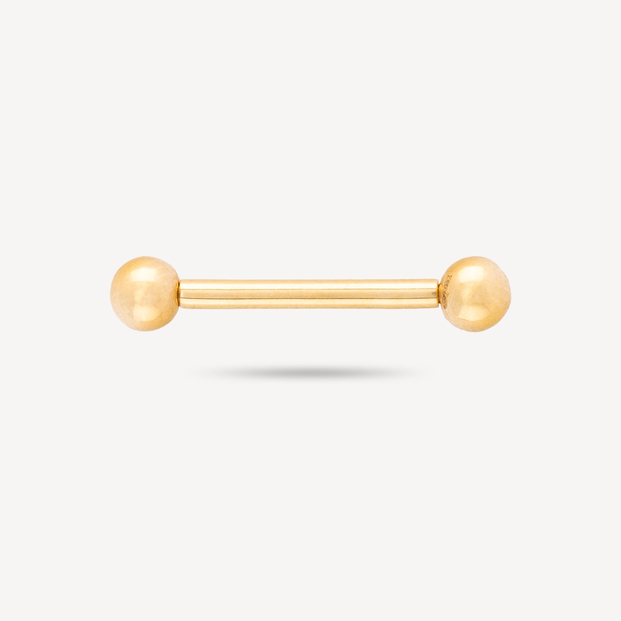 Piercing Bar 12mm Nipple Yellow Gold