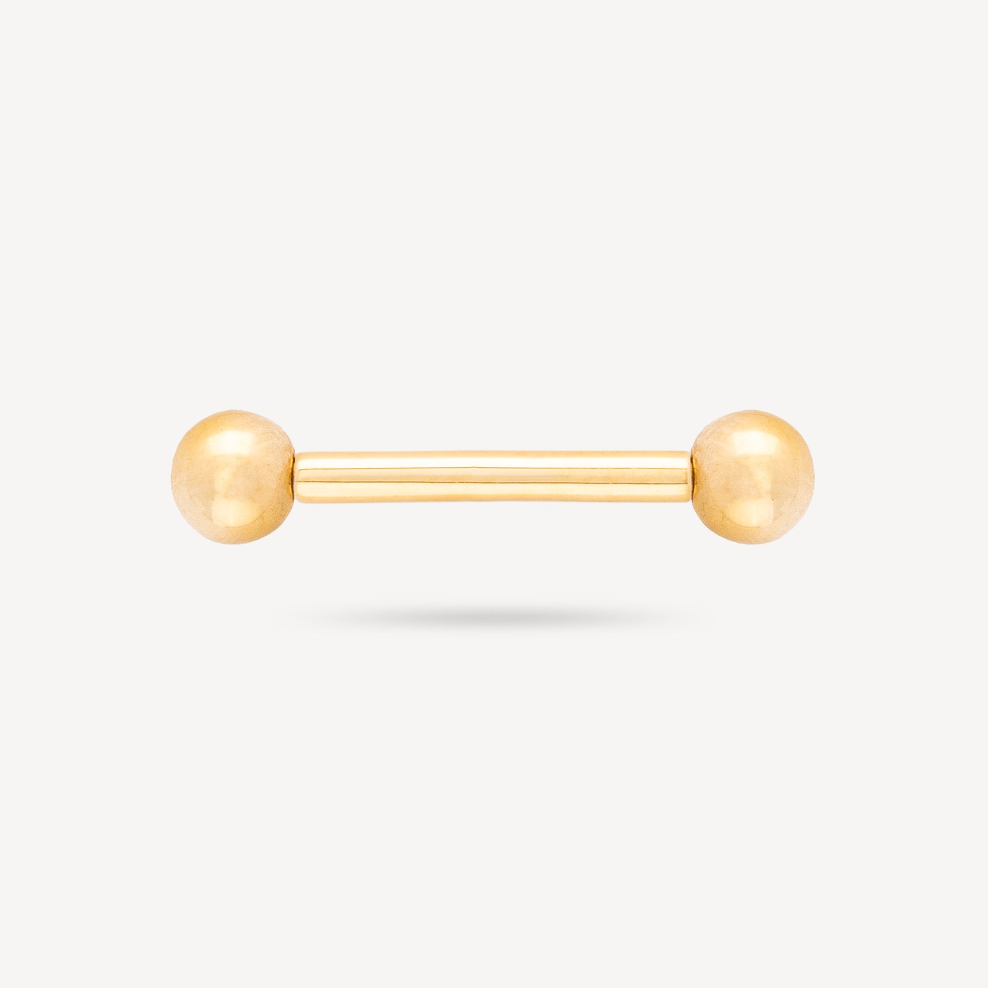 Piercing Bar 14mm Nipple Yellow Gold