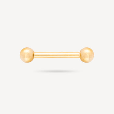 Piercing Bar 14mm Nipple Yellow Gold