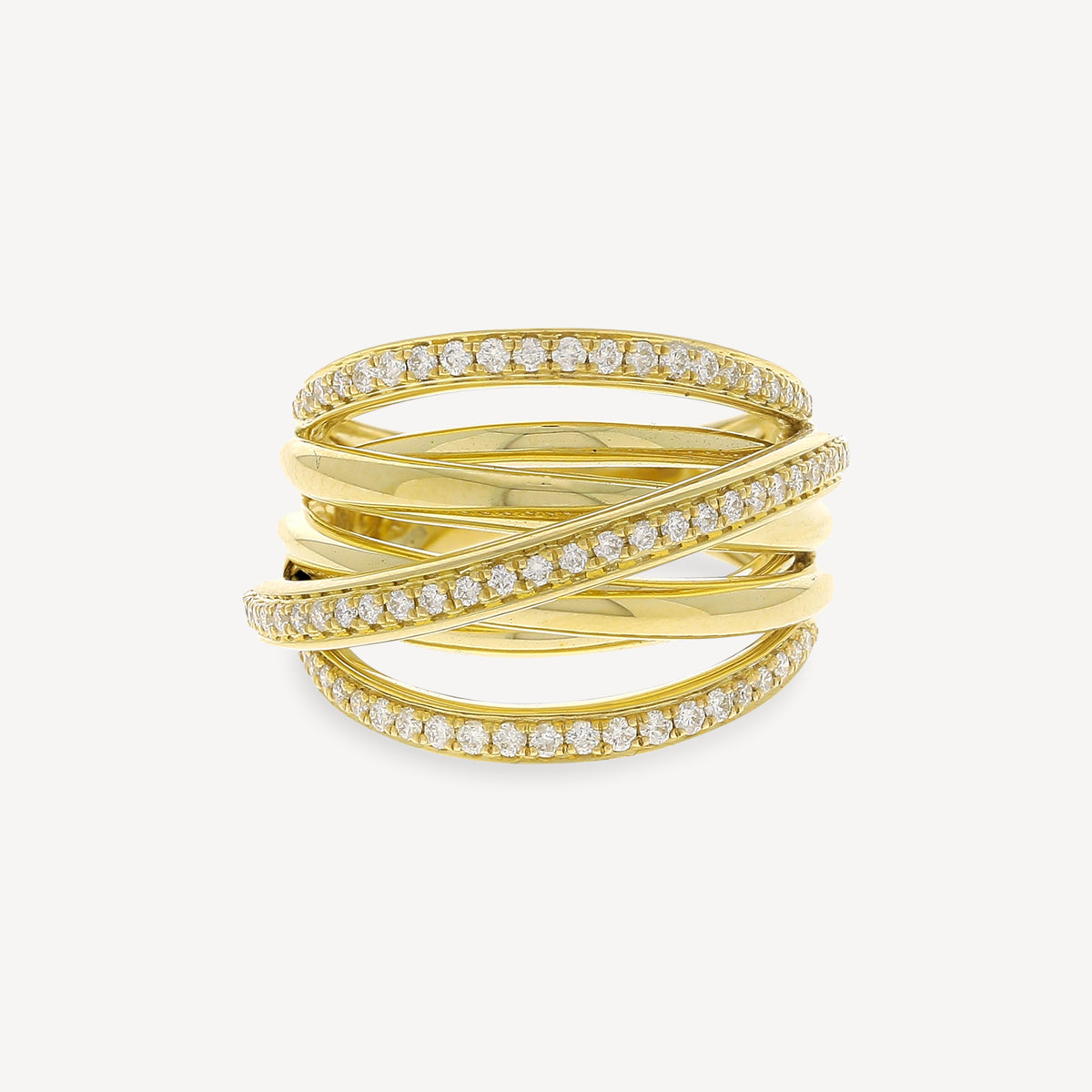 Bague Or Jaune et Diamants