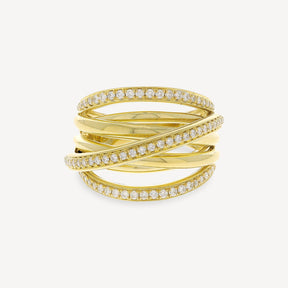 Bague Or Jaune et Diamants