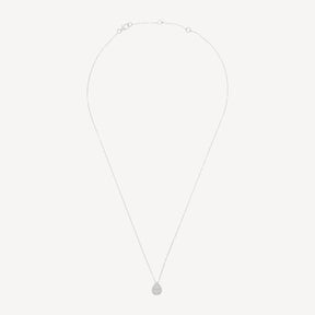 Collier Or Blanc et Diamants 0.14cts