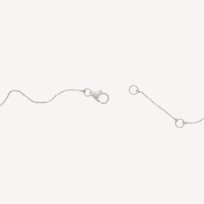 Collier Or Blanc et Diamants 0.14cts