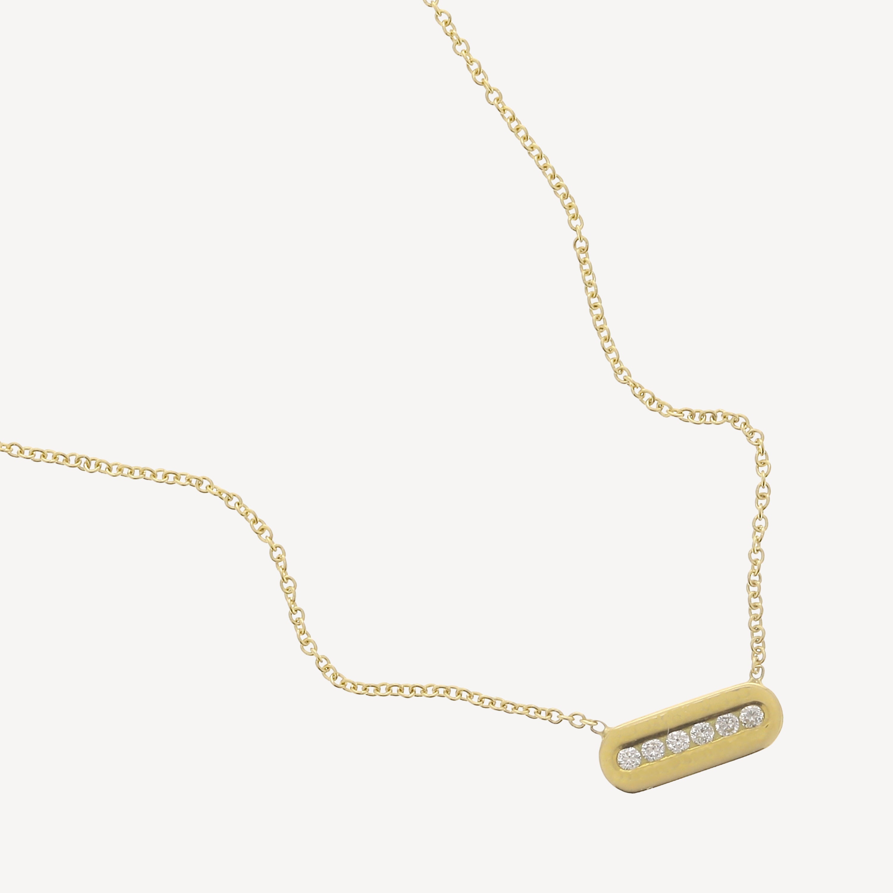 Yellow Gold and Diamond Necklace