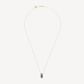 Collier Or Jaune Tanzanite et Diamants