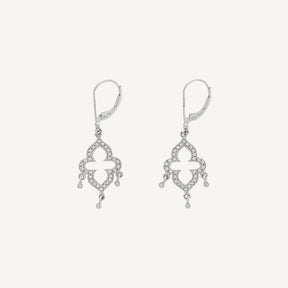 Ohrringe aus Weißgold und Diamanten