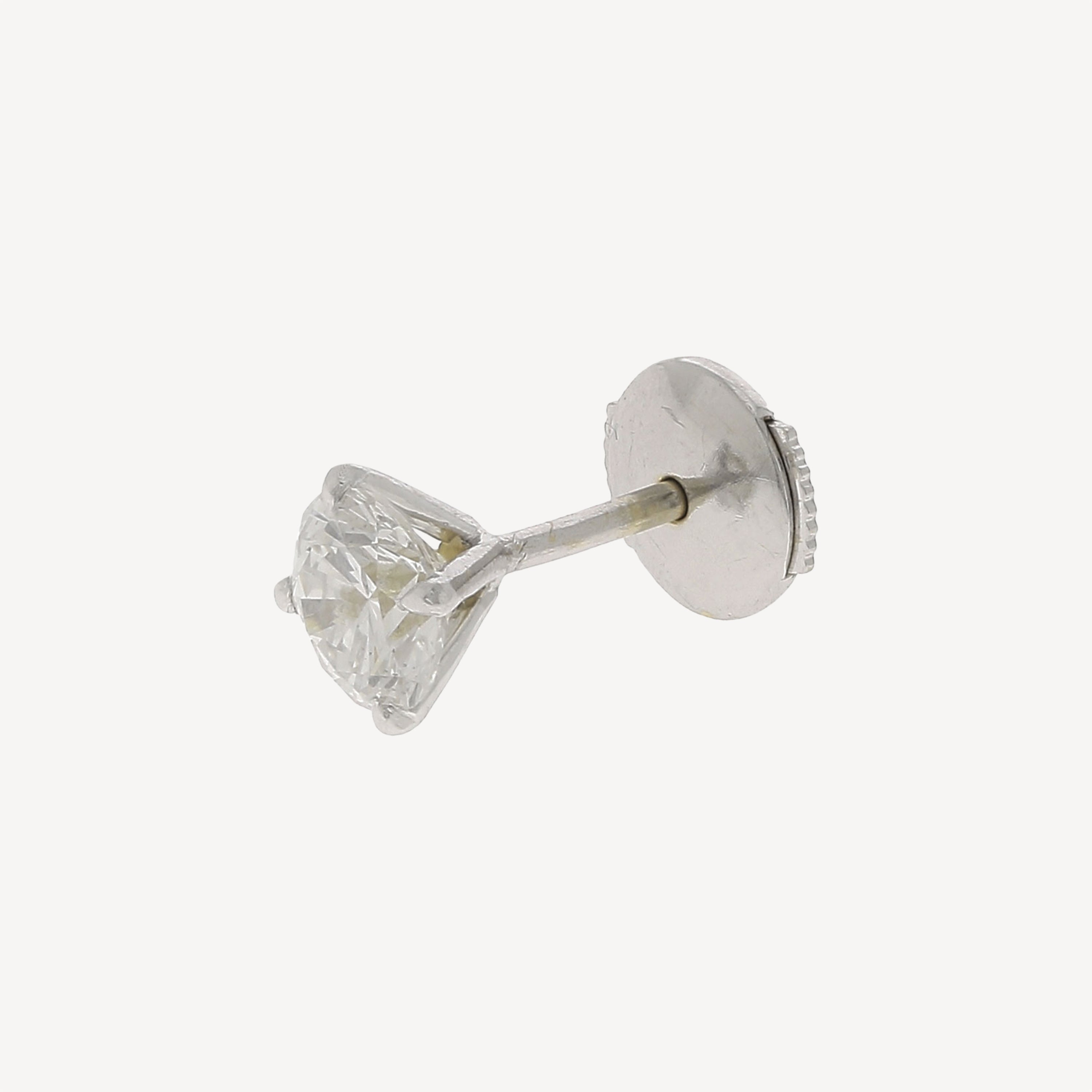 Mono Boucle d'oreille Puce Diamant Pavée en Or Blanc Move Uno 13593-WG Mono Boucle d'oreille Puce Diamant Pavée en Or Blanc Move Uno 13593-WG