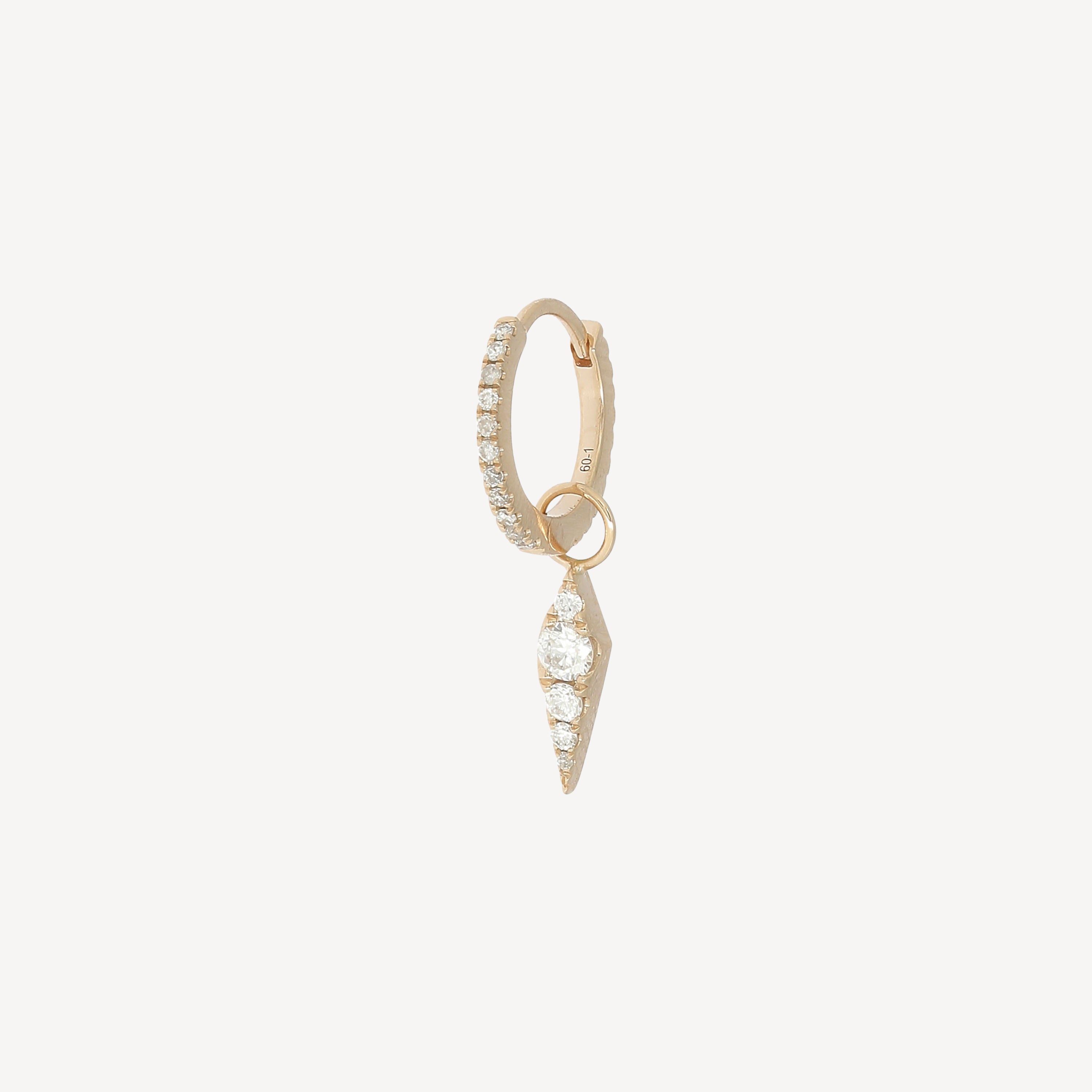 Delight and Sharp Rose Gold Earring